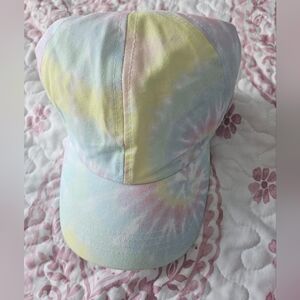 David & Young Pretty Multi Pastel Tie Dye Baseball Hat New